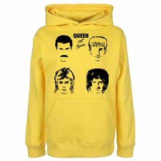 QUEEN - Hot Space - žltá pánska mikina