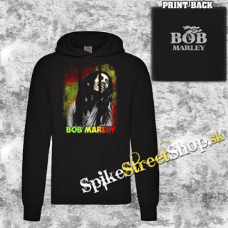 BOB MARLEY - Smile - čierna pánska mikina 