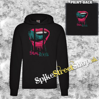 FALLING IN REVERSE - Lips Logo - čierna pánska mikina 