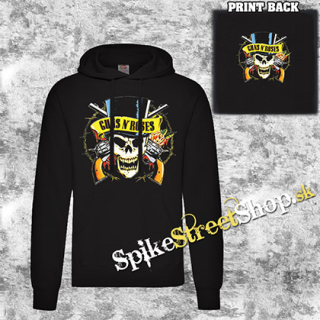 GUNS N ROSES - Skull - čierna pánska mikina 