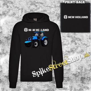 NEW HOLLAND - čierna pánska mikina 