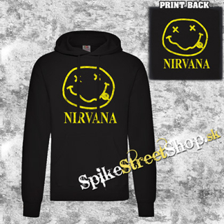 NIRVANA - Smile - čierna pánska mikina 