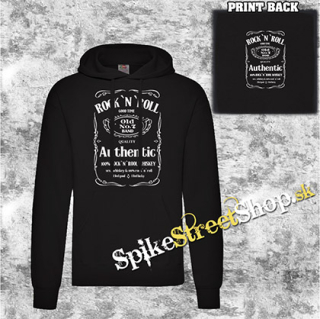 ROCK 'N' ROLL - Jack Daniels Motive - čierna pánska mikina 