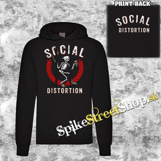 SOCIAL DISTORTION - Skull - čierna pánska mikina 