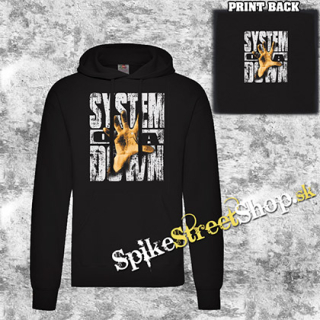 SYSTEM OF A DOWN - Hand - čierna pánska mikina 
