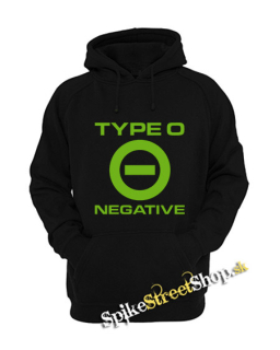 TYPE O NEGATIVE - Green Logo Crest - čierna pánska mikina