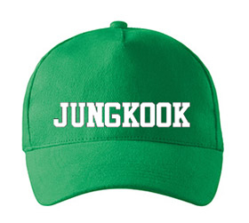 JUNGKOOK - Logo - zelená šiltovka (-30%=AKCIA)