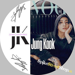 JUNGKOOK - Voque Poster Signature - okrúhla podložka pod pohár