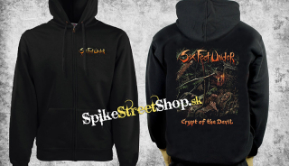 SIX FEET UNDER - Crypt Of The Devil - čierna pánska mikina na zips