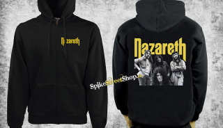 NAZARETH - Logo & Band - čierna pánska mikina KLOKANKA