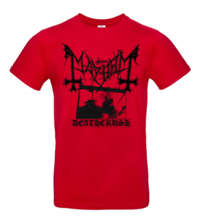 MAYHEM - Deathcrush - červené pánske tričko