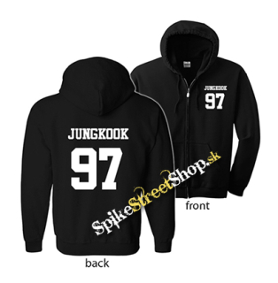 JUNGKOOK - 97 - čierna detská mikina na zips