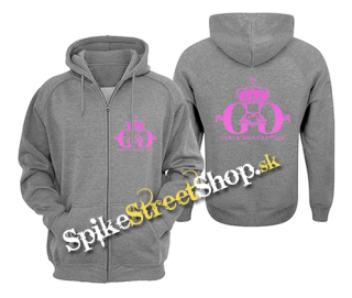 GIRLS' GENERATION - Pink Logo - šedá pánska mikina na zips