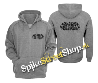SLAUGHTER TO PREVAIL - Logo - šedá pánska mikina na zips