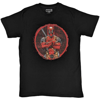 MARVEL COMICS - Deadpool Arms Crossed - čierne pánske tričko