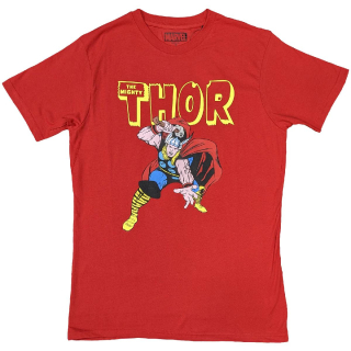 MARVEL COMICS - Thor Hammer - červené pánske tričko