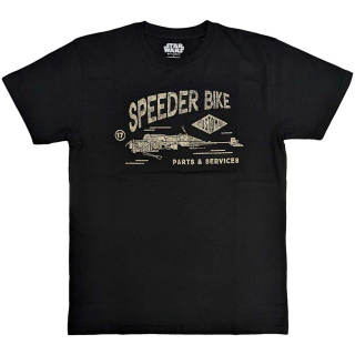 STAR WARS - Speeder Bike - čierne pánske tričko