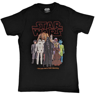 STAR WARS - Empire Toy Figures - čierne pánske tričko