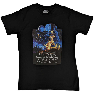STAR WARS - A New Hope Poster - čierne pánske tričko