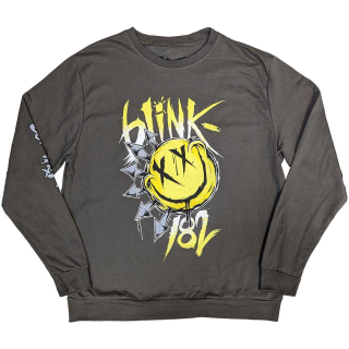 BLINK 182 - Big Smile - sivý pánsky sveter