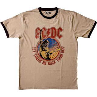 AC/DC - Let There Be Rock Tour '77 - pieskové pánske tričko