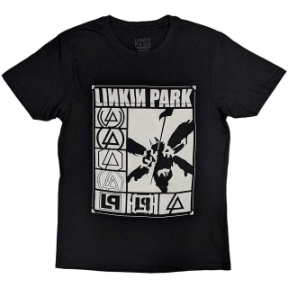 LINKIN PARK - Logos Rectangle - čierne pánske tričko