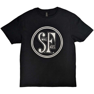 SMALL FACES - Logo - čierne pánske tričko