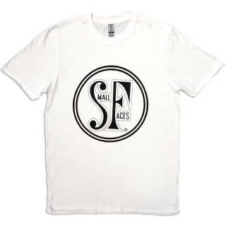 SMALL FACES - Logo - biele pánske tričko