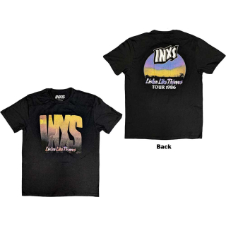 INXS - Listen Like Thieves Tour - čierne pánske tričko