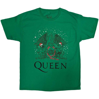 QUEEN - Holiday Crest - zelené pánske tričko