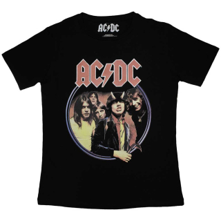 AC/DC - Highway To Hell Circle - čierne dámske tričko