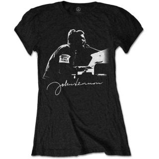 JOHN LENNON - People for Peace - čierne dámske tričko