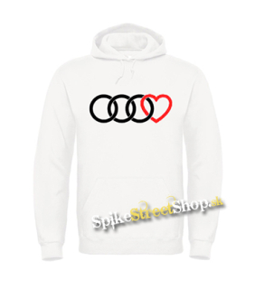 Biela detská mikina AUDI - Love