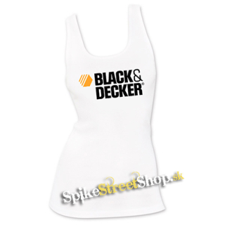 BLACK & DECKER - Logo - Ladies Vest Top - biele