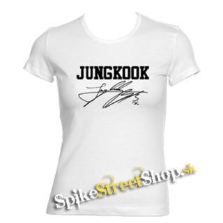 JUNGKOOK - Logo & Signature - biele dámske tričko