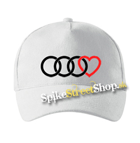 AUDI - Love - biela šiltovka (-30%=AKCIA)