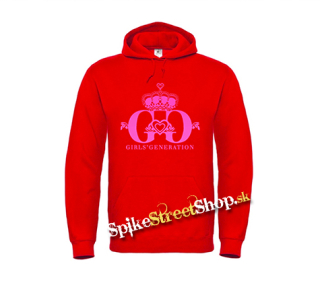GIRLS' GENERATION - Pink Logo - červená pánska mikina