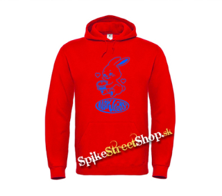 NEWJEANS - Logo & Bunny - červená pánska mikina