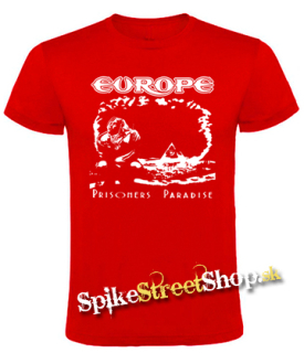 EUROPE - Prisoners In Paradise - červené detské tričko