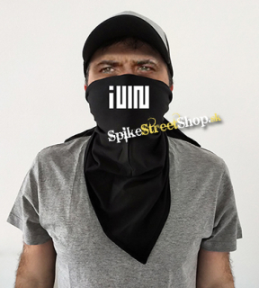 (G)I-IDLE - Logo Kpop Band - čierna bavlnená šatka na tvár