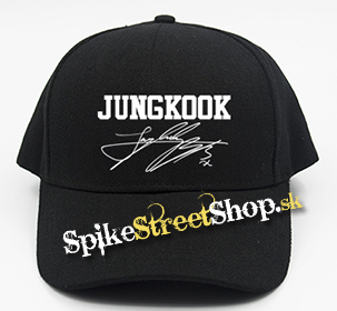JUNGKOOK - Logo & Signature - čierna šiltovka (-30%=AKCIA)