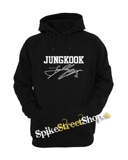 JUNGKOOK - Logo & Signature - čierna detská mikina