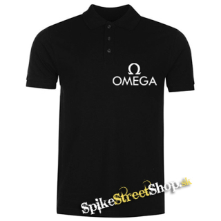 OMEGA - Hardrock Magyar Band Logo - čierna pánska polokošeľa