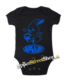 NEWJEANS - Logo & Bunny - čierne detské body