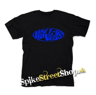 NEWJEANS - Blue Logo - čierne detské tričko