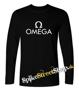OMEGA - Hardrock Magyar Band Logo - čierne pánske tričko s dlhými rukávmi