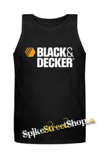 BLACK & DECKER - Logo - Mens Vest Tank Top - čierne
