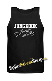 JUNGKOOK - Logo & Signature - Mens Vest Tank Top - čierne