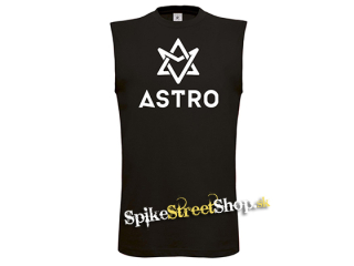 ASTRO - Logo - čierne pánske tričko bez rukávov