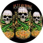 AS I LAY DYING - Skulls - odznak